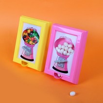 액자모양 검롤 캔디머신, 핑크_젤리빈 150g (1봉)