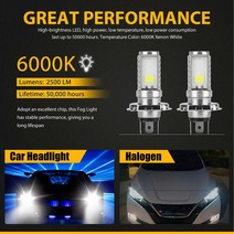 차량용라이트 자동차전조등알루미늄 H4 Hb2 9003 자동차 Led 헤드 라이트 키트 2 개 360 도 풀 앵글 조명, 한개옵션1, 01 Silver