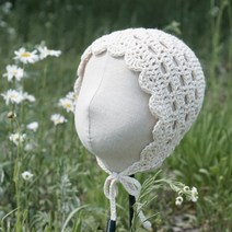 슬로우모먼츠 사계절 데이지 보넷 - 아기보넷 코바늘 보넷 만들기 DIY 키트, 08페일라임, 1개