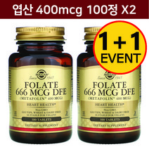 2개 솔가 엽산 Metafolin 400 mcg 100 정 6개월분