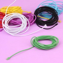 헤어밴드 머리끈 만들기 컬러 천고무줄 고무줄놀이, 노랑, 상세페이지참조