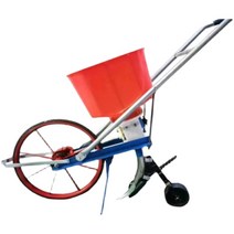 수동 텃밭 토양 비료 종자 주입기 퇴비 살포기 트랙터, 4개의 창고 구동축