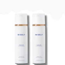 와이즐리 쉐이빙젤 200ml x 2개 바오밥 그린티 알로에 천연성분 윤활 보습