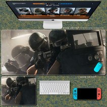 Rainbow Six Siege 마우스 패드 레인보우식스 마우스 패드 대형 컴퓨터 게임 노트북 키보드 마우스 장패드 책상 패드 pc 게임 모바일 게임 캐릭터 마우스패드, 03_700x300mm | 4mm