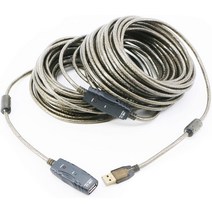 PASOW USB 2.0 A 수 - A 암 연장 케이블 USB 액티브 리피터 코드 프린터 키보드 게임 콘솔 확 오큘러스, 06 60 Feet with Led Light