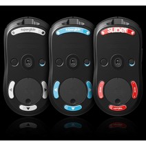 로지텍 GPRO 무선 마우스용 게이밍 유리 피트 / 저소음 리니지 디자인 맥북, 블루