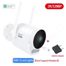 홈캠 스마트 야외 카메라 2 1296 방수 휴머노이드 감지 웹캠 적외선 야간 비디오 홈, LED 조명으로, 협력사