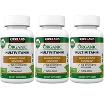 미국직구 [3세트] 코스트코 커클랜드 유기농 멀티비타민 80정 Kirkland Signature USDA Organic Multivitamin