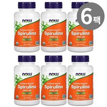 나우푸드 스피루리나 1000mg 120정, 6개