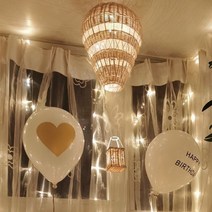 라탄 열기구 모빌 전등갓 램프 쉐이드 인테리어소품 디자인 아이디어 상품