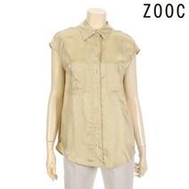 주크 포켓 민소매 카라블라우스 Z193MSC012 BE