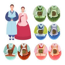 외국인 답례품 수제비누 돌잔치 선물 전통한복 비누 2P, ^민트^