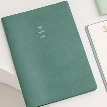 사무실업무용 A4크기 노트형플래너 오피스 직장인 미니 1년, 06 클로버 그린