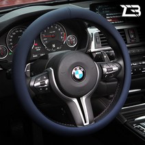 제트비 제네시스 G70 G80 통가죽 핸들커버, 블랙