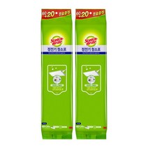 3M 정전기청소포 대형 80매 x 2개 먼지청소 미세먼지제거