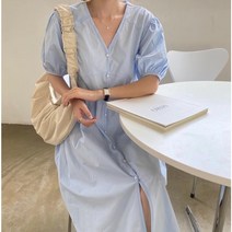 셋 여름 바스락 데일리 하늘색 원피스 휴양지룩 바캉스룩 30대여성 키큰여자쇼핑몰 르뚜앙