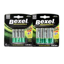벡셀 니켈수소 고성능 AA AAA 4알 HR6 HR03 충전지 4알 1000회 충전, 벡셀 AA 2000mAh 4알