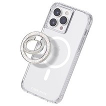Case-Mate – 마그네틱 링 스탠드 – MagSafe 케이스와 호환되는 착탈식 휴대폰 링 빠른 충전을 위해 쉽게 탈착 가능 – Twinkle Diamond