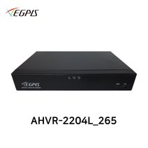이지피스 AHVR-2204L_265 200만화소 4채널 DVR 녹화기 AHD/TVI/CVI/SD (HDD미포함), DVR용 6TB