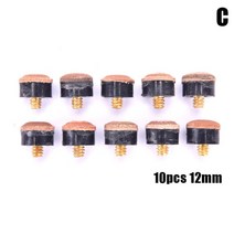 당구팁 초크 큐팁 당구 풀 큐 스틱 및 스누커 큐 ​​교체 부품에 대한 큐 팁에 10, 12mm