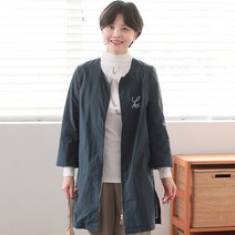 체크배색 자수포인트 자켓[JTBHS-575]