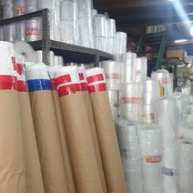 (두께0.03mm) pe롤비닐 폴리에틸렌 투명 마끼 이사 타겜 건축 공사용 통대형 비닐 (여러가지 사이즈), 폭24cmx길이457M