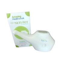 Amazing Health 안내 전단지가 있는 비강 플러싱용 Neti 냄비