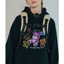 꼼파뇨 CPGN STUDIO [기모] DTP Night Bear 후드티 블랙 C22FQ65 208894