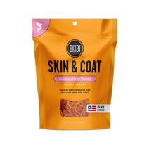 빅스비 저키 트릿 강아지 기능성간식 스킨앤코트 연어맛 113g, 단품