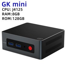 미니컴퓨터 미니PC beelink gk 인텔 셀러론 j4125 8gb ddr4 128gb256gb ssd windows 11 pro 듀얼 와이파이 4k uhd win10 nuc, j4125 8GB 128GB, 영국