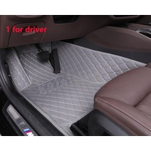캐딜락 트렁크 바닥 실내 가죽 코일매트 XT4 XT5 XT6 CT4 CT5 CT6 CTS 차박 스타일링 간지 srx 2004 2005 2006 2007 2008 2009용 매트, 회색 드라이버