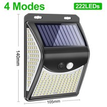 LED태양광정원등 222 야외 태양 광 led 태양 광 램프 외부 모션 센서 강력한, 1 pc-222leds-4modes