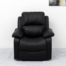 바네스데코 하이브리드 1인용 전동 리클라이너소파 522 (Black), 단품