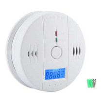 이산화탄소경보기 가정용 LCD 디지털 일산화탄소 감지기 CO 알람 CO 센서 모니터, 01 WHITE