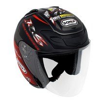 아우라 소닉스 오픈페이스 가벼운 경량 오토바이 헬멧 사이즈 XL 2XL 가성비, S3.JX-5R6/무광블랙레드