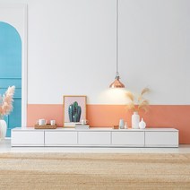 엘리시안 TV다이 30평 거실 장식장 긴 3000 티비 거실장, 04. 스카이 블루