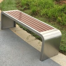 야외용 벤치 공원 정원 의자 야외 철예공원 의자 정원 벤치 야외 부패방지 나무 벤치 레저 벤치 긴 의자 경관 벤치, 16 1.8*0.4*0.45M스테인리스 스틸