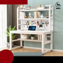 노르디스케 중학생책상 전면책상 서재 테이블 가구 데코라인 철제 베이직, 화이트