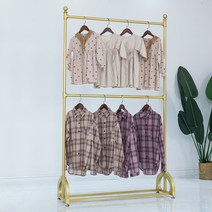 2단행거 의류 전시대 스탠드식 복 옷걸이 남성여성복 샵상품 선반 승강 2단 웨딩드레스 진열대, C13-직사각형 150(폭)40높이 200