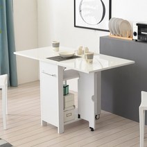 셀레스타 라이프 하이그로시 800 접이식 식탁+스툴 2, 쿠팡뚱땅 화이트레드_AAH48