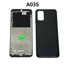 삼성 호환 갤럭시 A03S 섀시 미드 프레임 베젤 LCD 패널 백 커버 블랙 화이트 블루 레드, [01] A03S middle frame