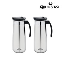 퀸센스 원터치 1.3L 1.6L 스텐물병 2P, 1.6L(2개)