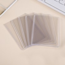 플라스틱 카드 홀더 기스 수납 정리 파손방지 구겨짐 투명 명함 보관 사진 케이스 하드