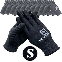 천하무적 승리 U3워크맨 장갑, 천하무적  U3워크맨-블랙 S, 10개입