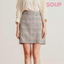 [숲] 체크 진주포인트 랩스커트(SV4SR30)