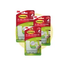 코맨드 액자부착 찍찍이 테이프 소형 17205, 3개입