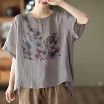 삼베옷 모시옷 여성 여름 루즈핏