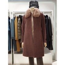 올리비아로렌 여성용 넥 탈부착 폭스퍼 코트 VOPEAWWA331