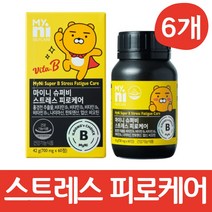 마이니 스트레스 피로케어 홍경천추출물 영양제, 60정, 6개
