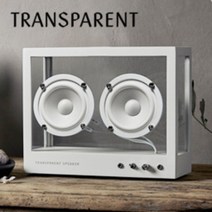 트랜스페어런트 스몰 스피커 TRANSPARENT SMALL SPEAKER 블루투스스피커, 화이트